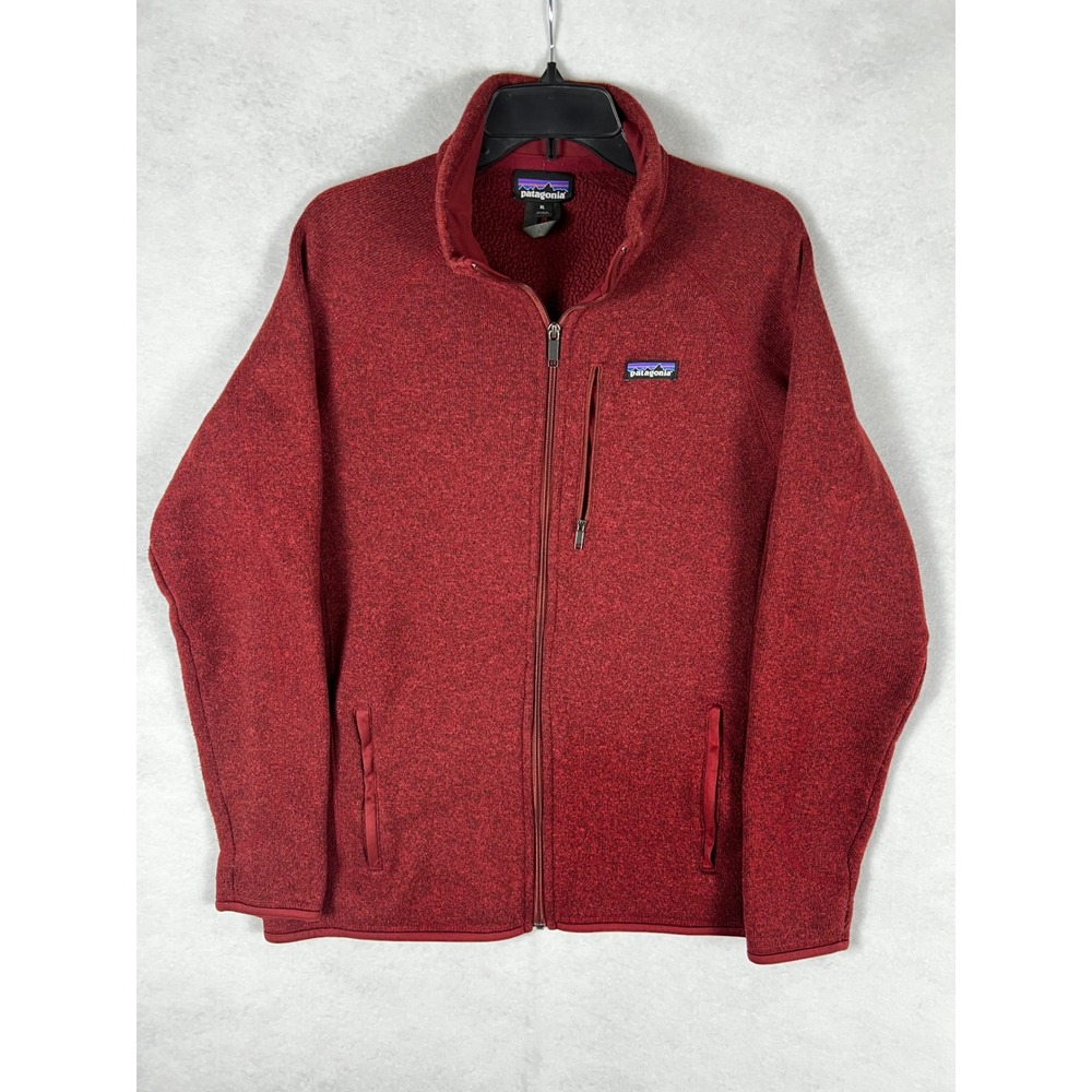 Patagonia Better Sweater Full Zip Fleece Jacket Mens XL Red Heather 25527
